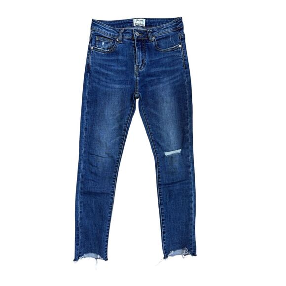 Acne Studios Distressed Medium Wash Skinny 26 - Picture 1 of 6